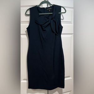 Banana Republic fitted dress bow detail Navy Blue
